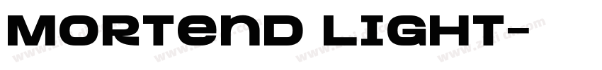Mortend Light字体转换